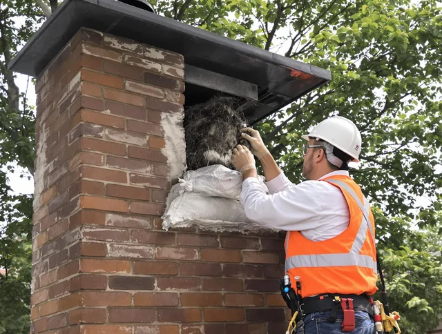 Humane removal of debris and animals by Norton Chimney Sweep in Norton, OH