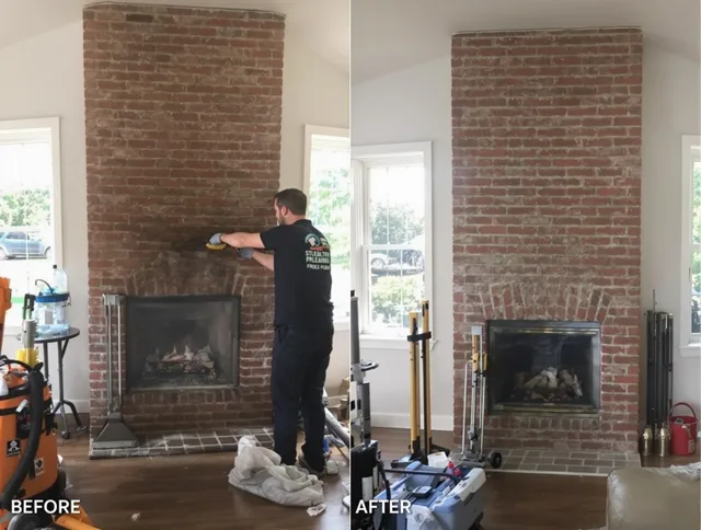 Finished chimney sweeping service by Norton Chimney Sweep in Norton, OH